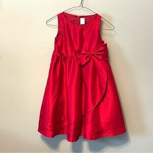 Gymboree Red Satin Holiday Dress Size 8 Christmas